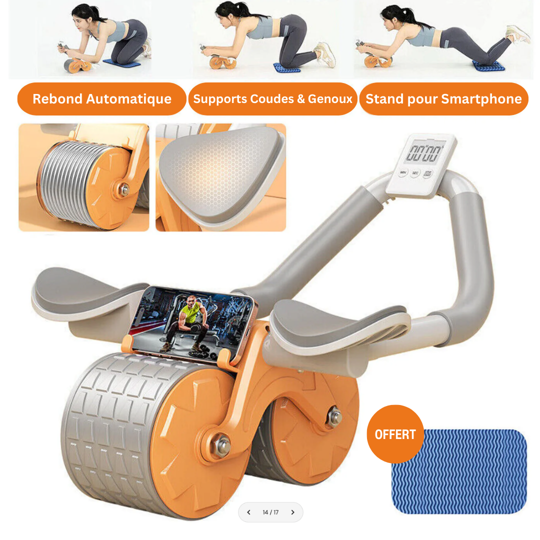 AbsTone Core Trainer Roller™ | Rouleau pour Abdominaux, Fessier et Gainage