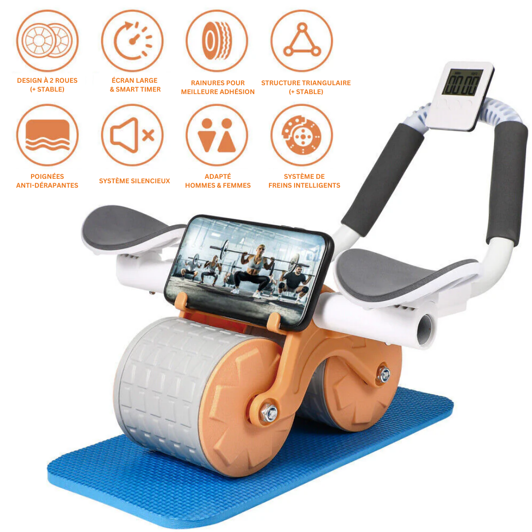 AbsTone Core Trainer Roller™ | Rouleau pour Abdominaux, Fessier et Gainage